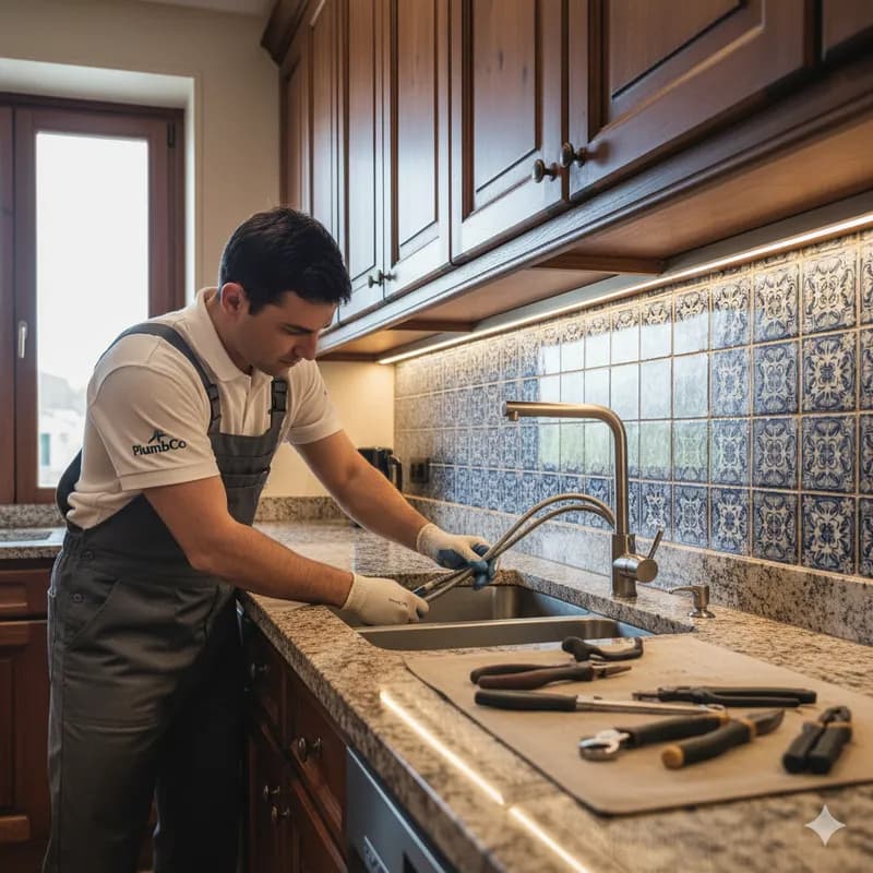 Instalação de equipamento de casa de banho