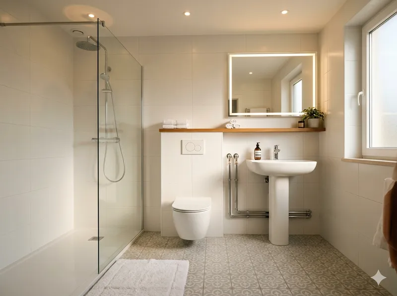 Completed plumbing project